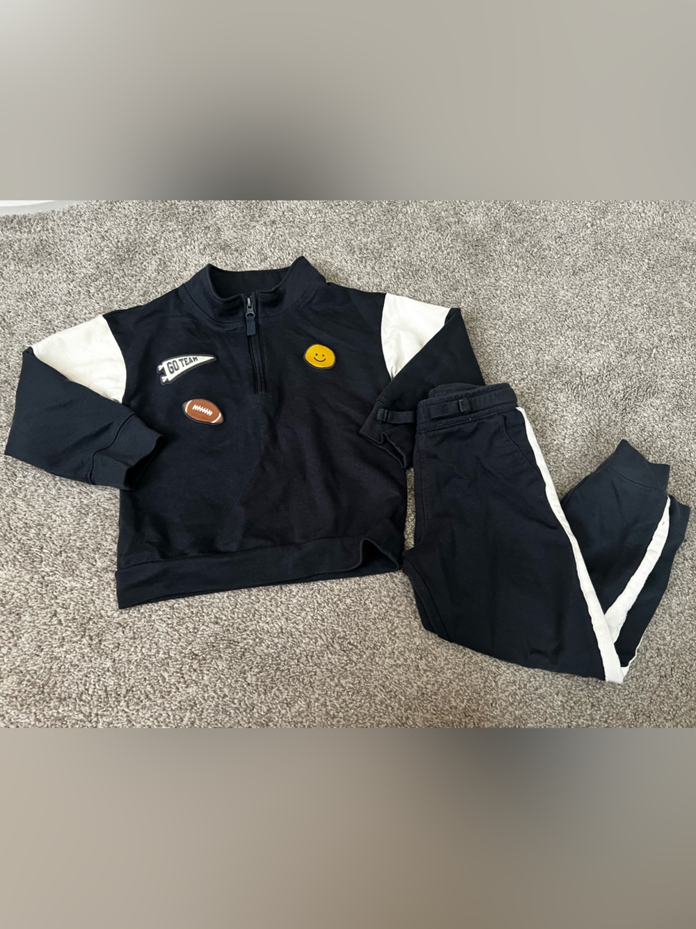 Carter's Navy Sporty Half-Zip & Joggers - 4T